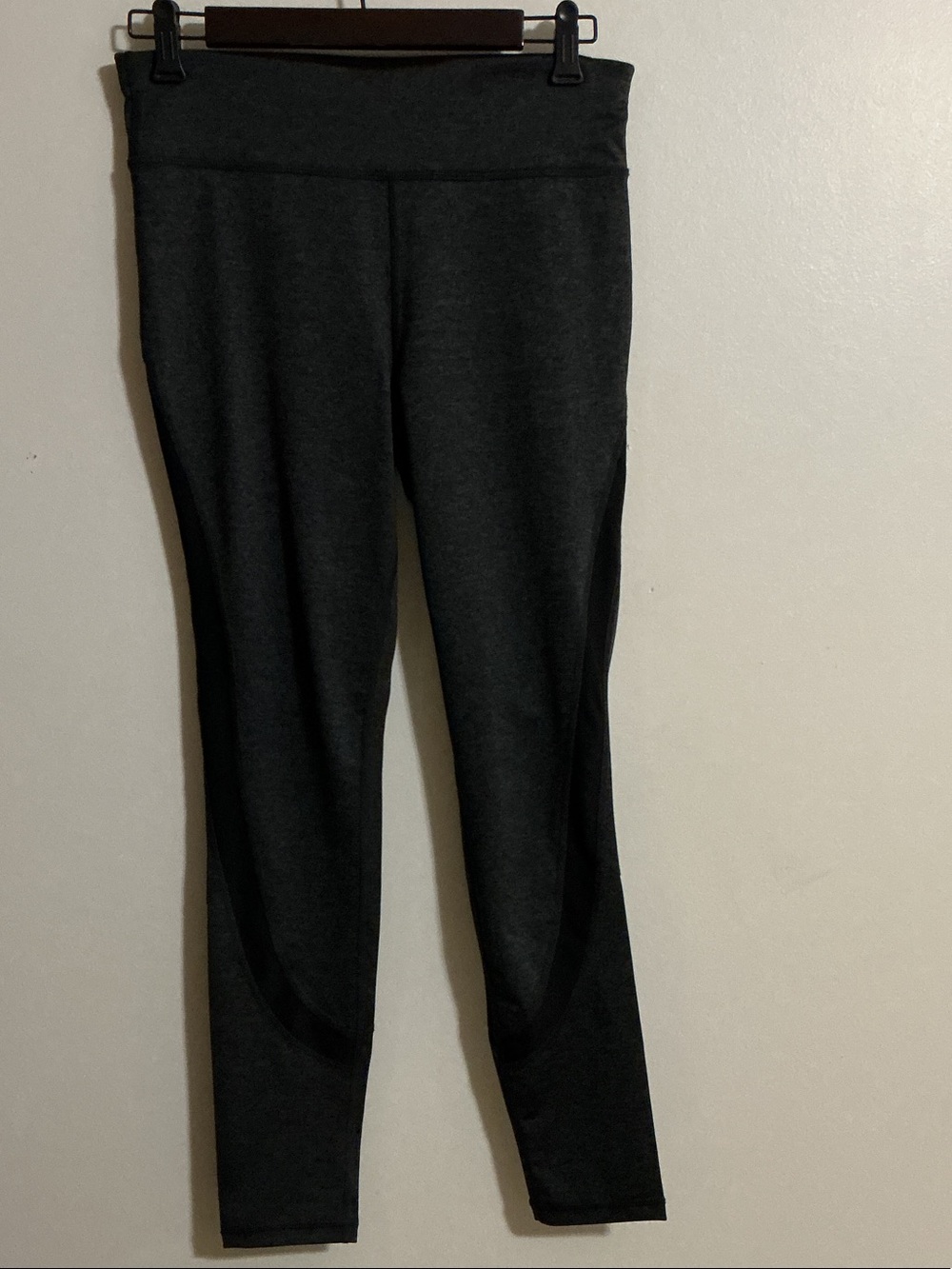 Xersion Womenβs Dark Gray with Black Accents Active Leggings